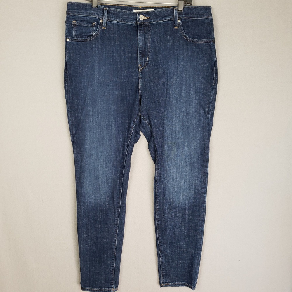 Levi's Women's Plus 18W High Rise Skinny Jeans Style 712 Dark Wash Stretch Denim